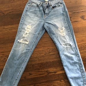 J Crew Boyfriend/Distressed Jeans Size 28